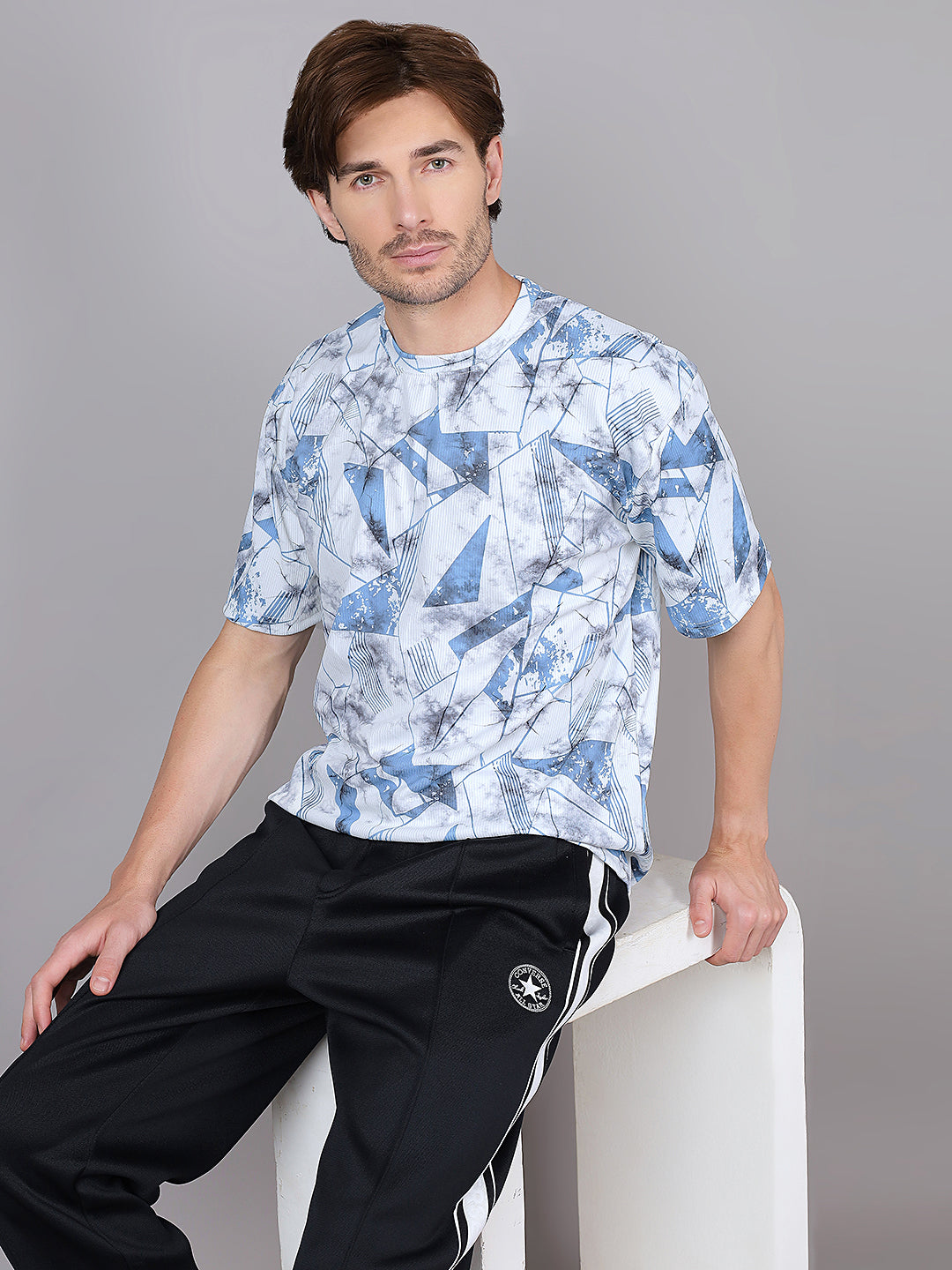 Blue t-shirt for men - MavinClub Crazybee