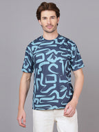 Grey, Navy t-shirt for men - MavinClub Crazybee