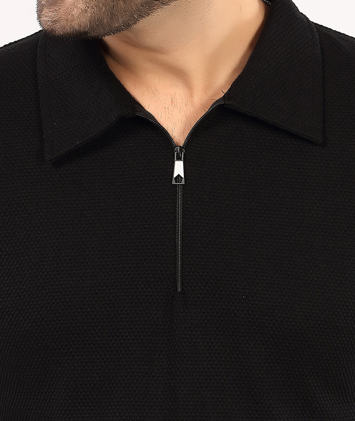 Pack of 2 Textured Collar - Popcorn Blk & Diamd Self Beige - Deal