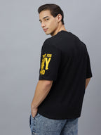 Oversized black t-shirt for men - MavinClub