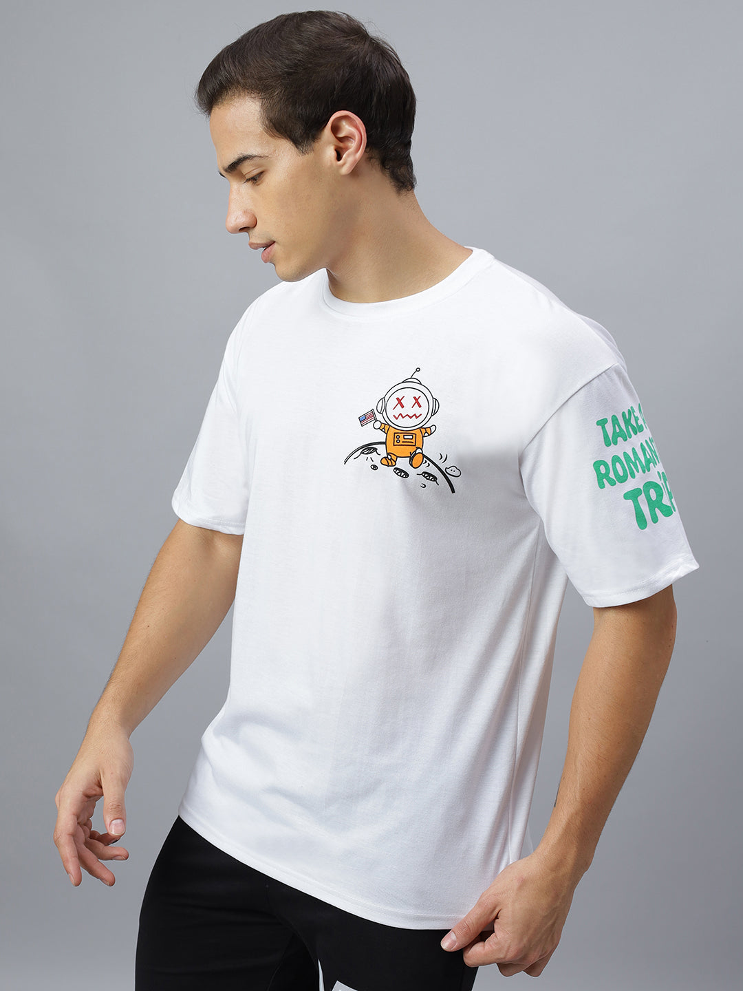 Oversized white t-shirt for men - MavinClub