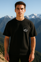 Oversized black t-shirt for men - MavinClub
