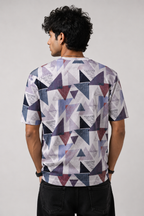 PO2 Cotton Rib <> Triangles + Brown Flame