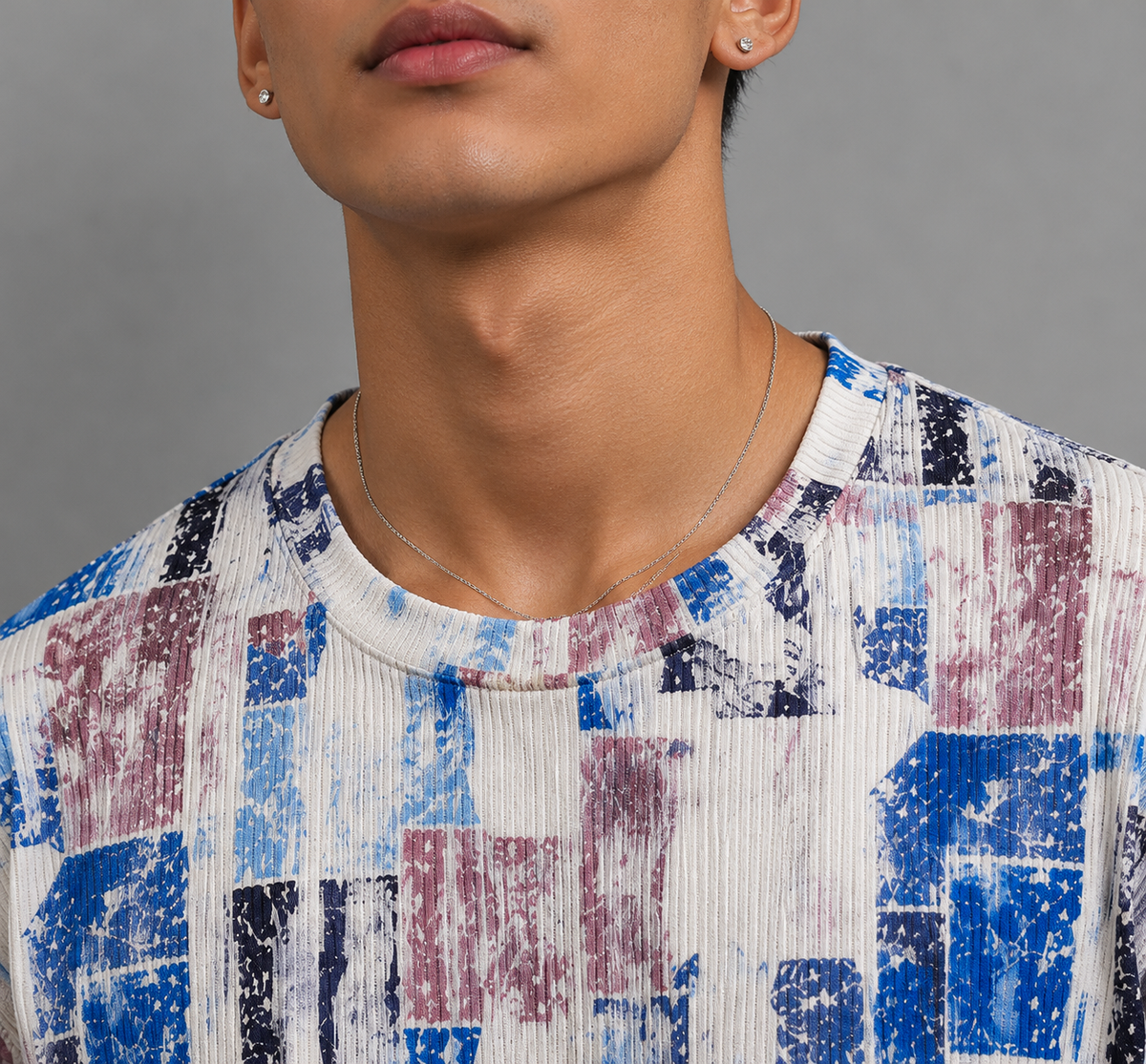 Cotton Rib <> BLUE RETRO PATCH