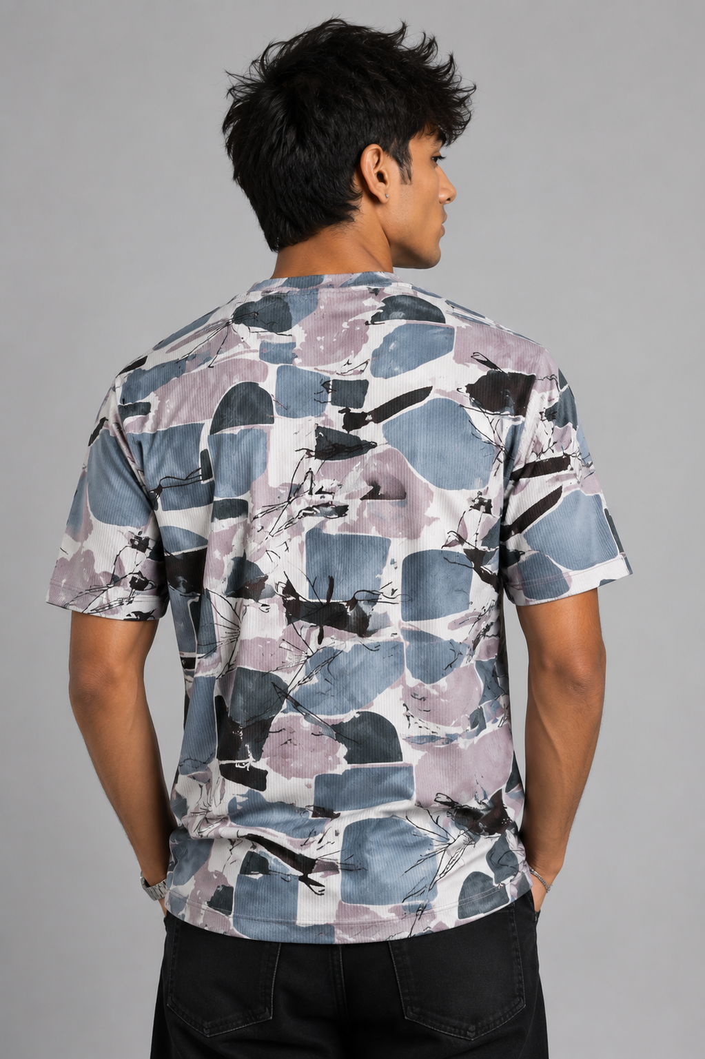 PO2 Cotton Rib <> Stone Flow + Green Tie-Dye