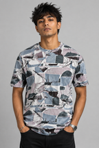 PO2 Cotton Rib <> Stone Flow + Green Tie-Dye