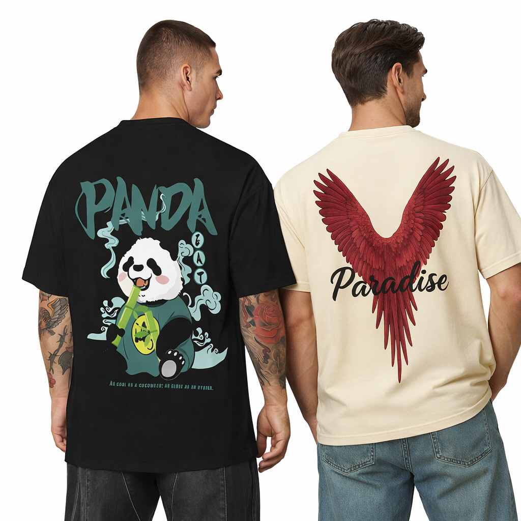 Pack of 2 Off White t-shirts combo for men - MavinClub