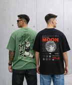 Pack of 2 Tshirts- (Pis-Panda & Moon Nasa)-Deal