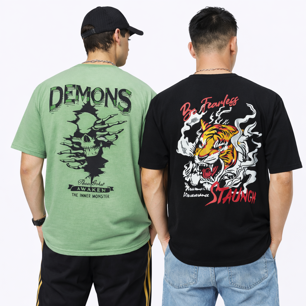Pack of 2 Black t-shirts combo for men - MavinClub