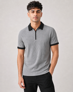 Pack of 2 Polo RIB (White_Black & Grey_Black)