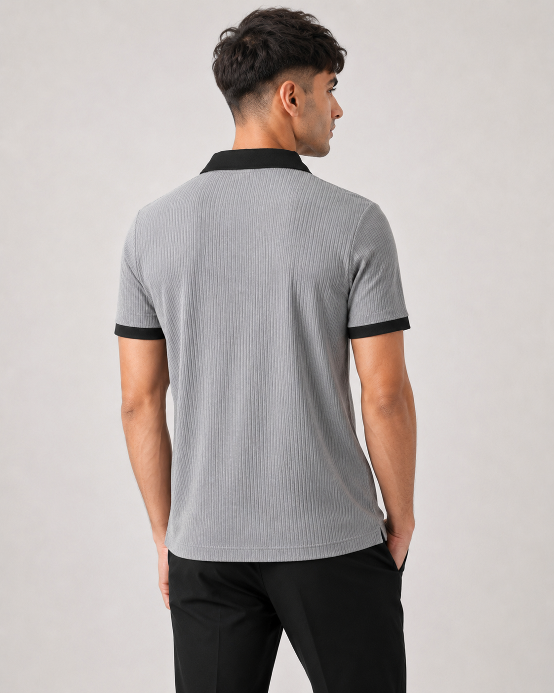 Pack of 2 Polo RIB (White_Black & Grey_Black)