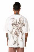 White backprint t-shirt for men - Sasuke - MavinClub