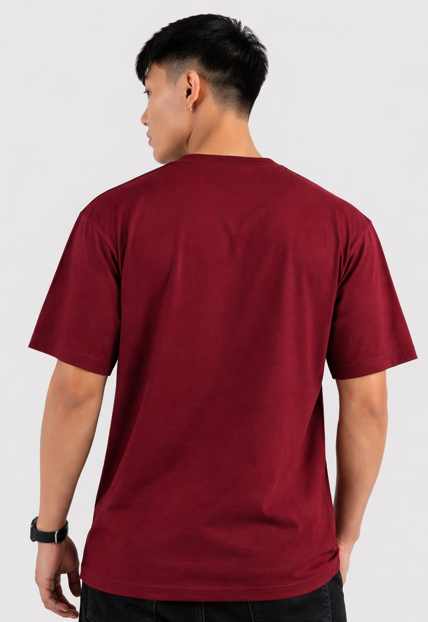 Maroon t-shirt for men - MavinClub Crazybee