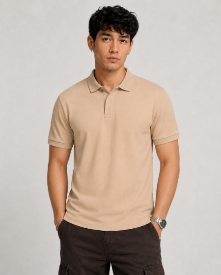 CRAZYBEE <>Polo_Beige