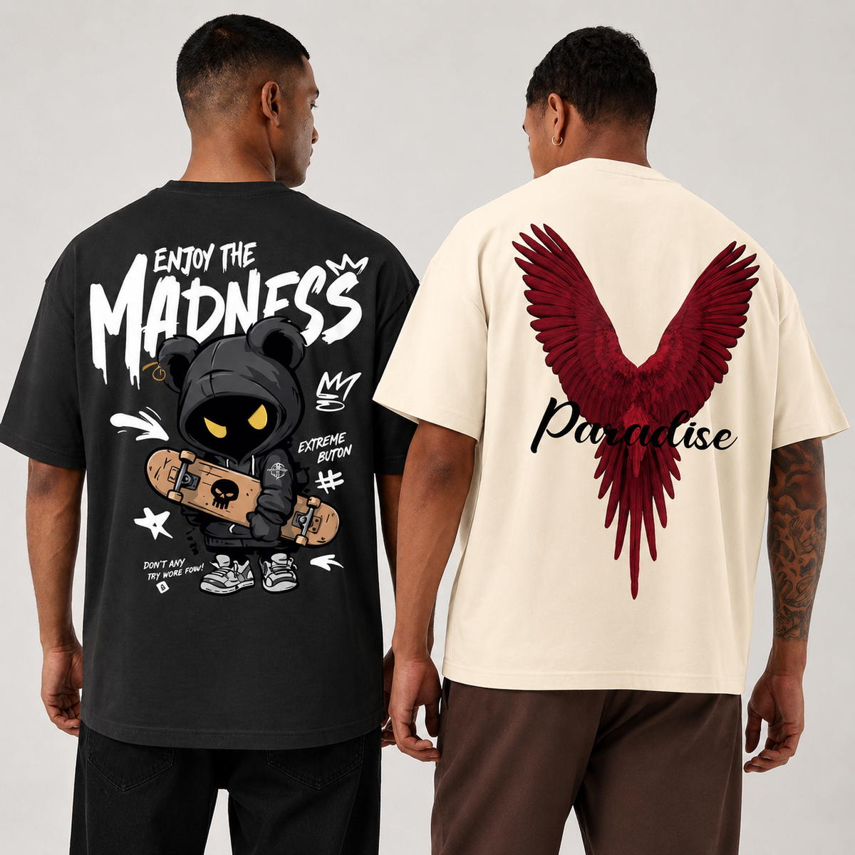 CRAZYBEE <> Pack Of 2 {Grey Madness & Off_Paradise}