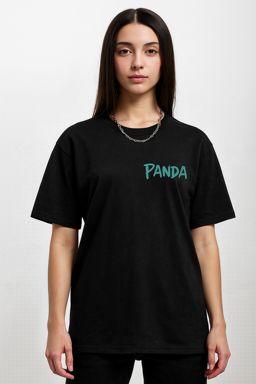 Black backprint t-shirt for men - MavinClub