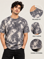 CRAZYBEE || Pack Of 2 - Tie Dye - Grey+Maroon Tie-Dye