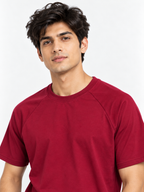 CRAZYBEE || Pack of 2- RAGLAN- Maroon & Pista ranglan