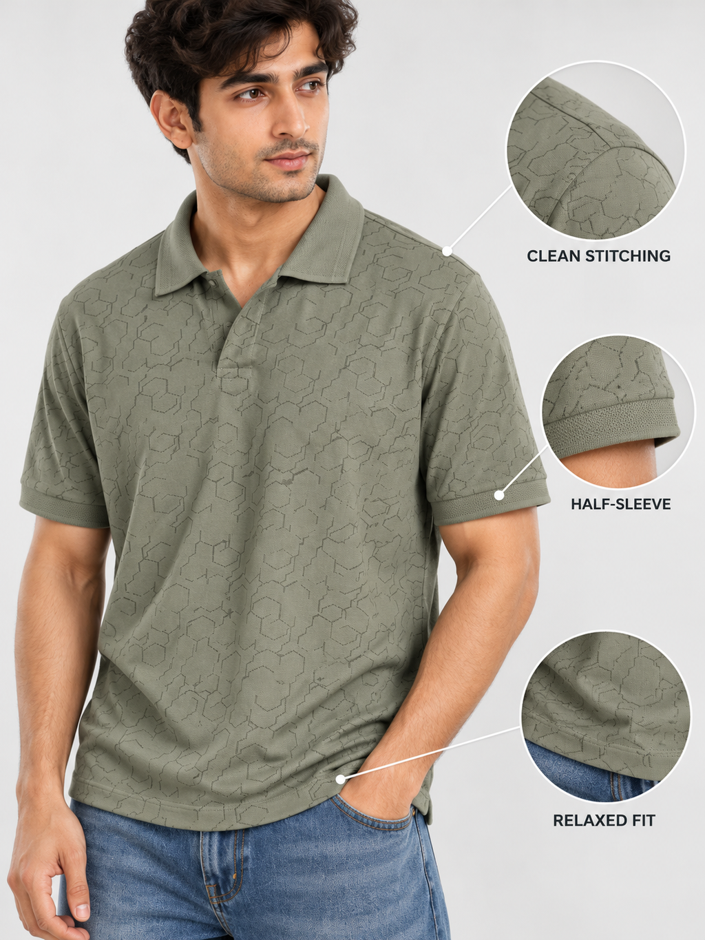 PACK OF 2 POLO - Hex_Olive & Hex_grey
