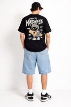Black, Grey backprint t-shirt for men - MavinClub