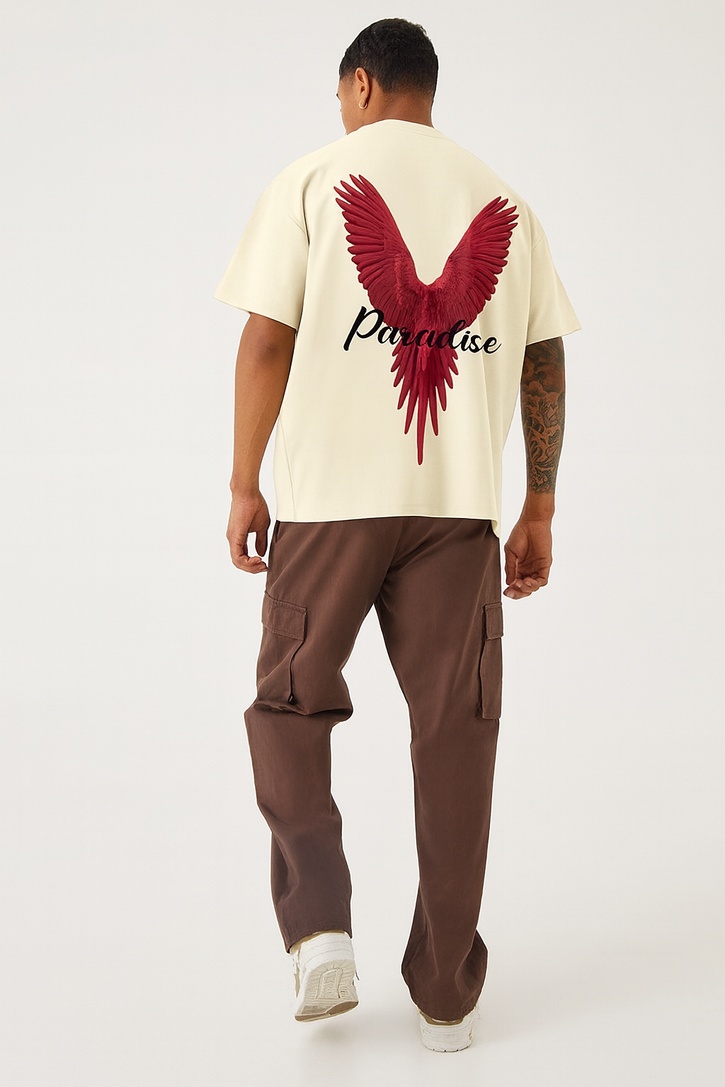 Pack of 2 Off White, White t-shirts combo for men - MavinClub