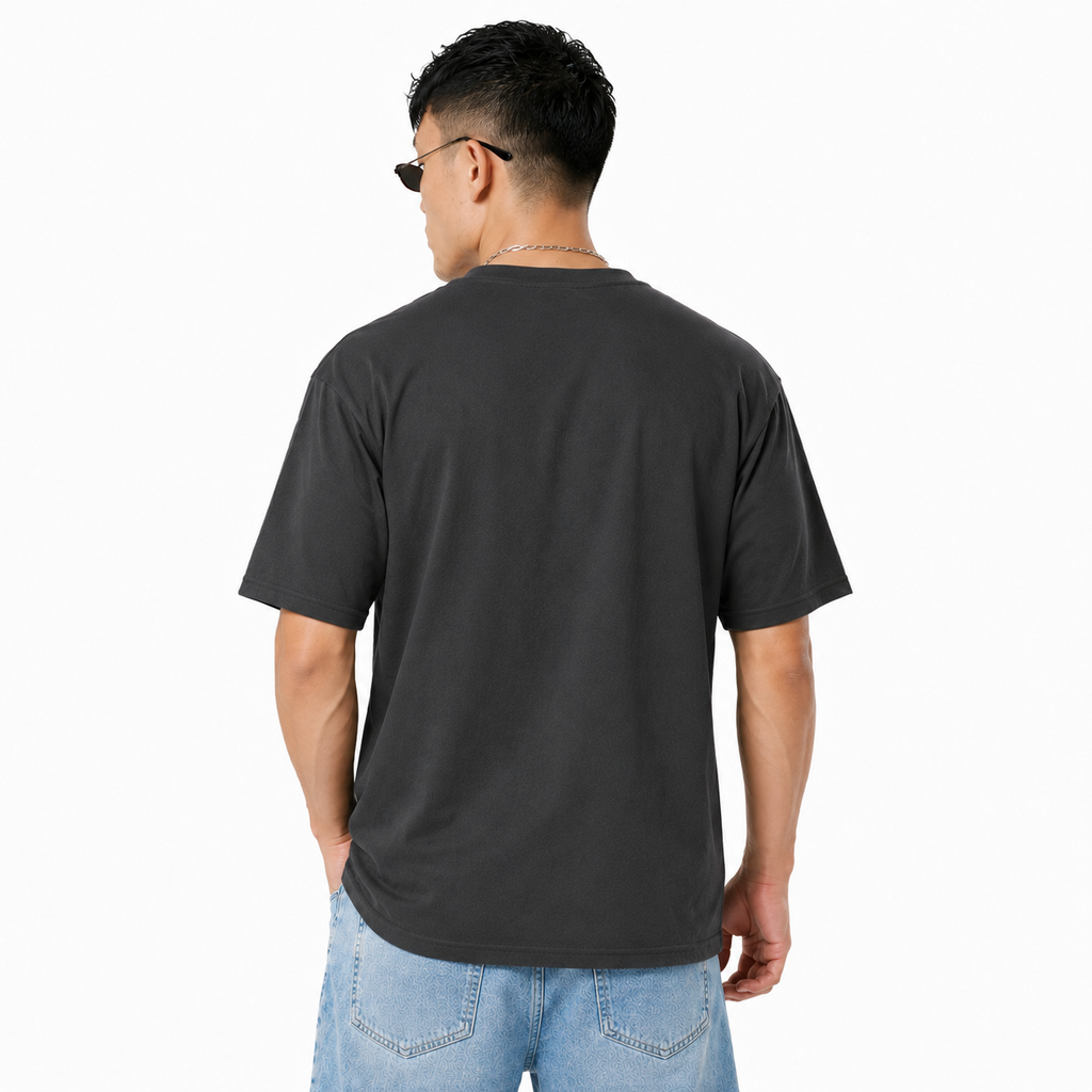 Pack of 2 Plain Tshirts (Grey & Off-White)