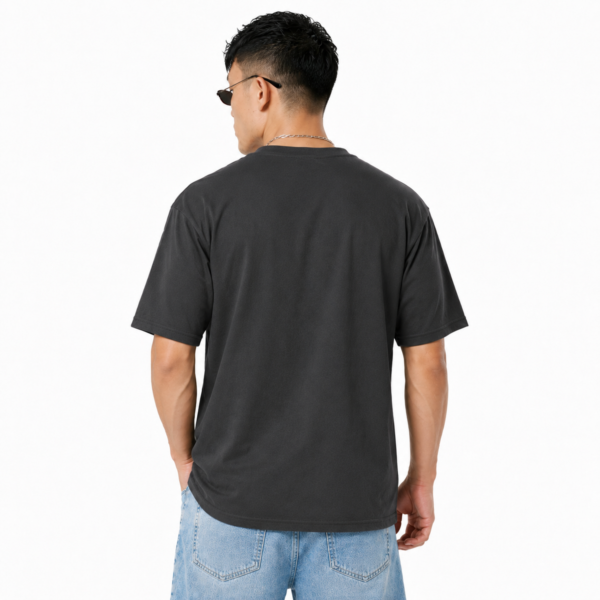 Pack of 2 Plain Tshirts (Grey & Off-White)