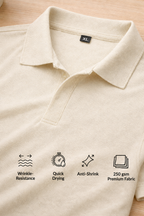 Pack of 2 Polo Tshirts (Off White & Dark Grey)