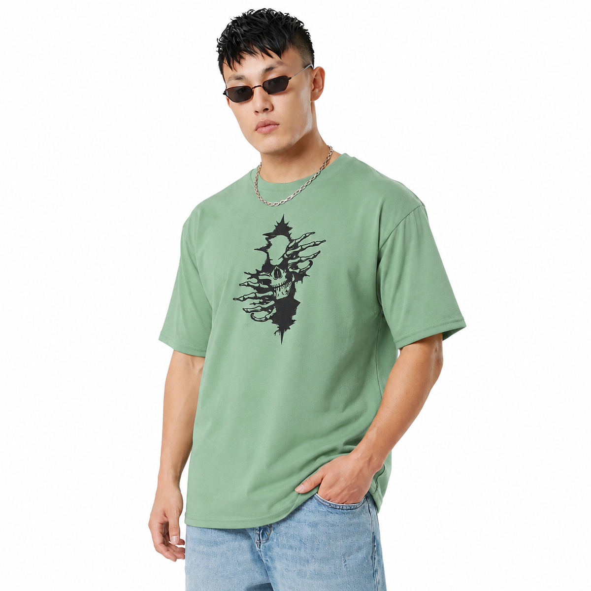 Pack Of 2 Tshirt - ( Pis-Demon & Yel-Dragon)-Deal
