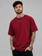 Pack of 2 Plain tshirts (Yellow & Maroon)