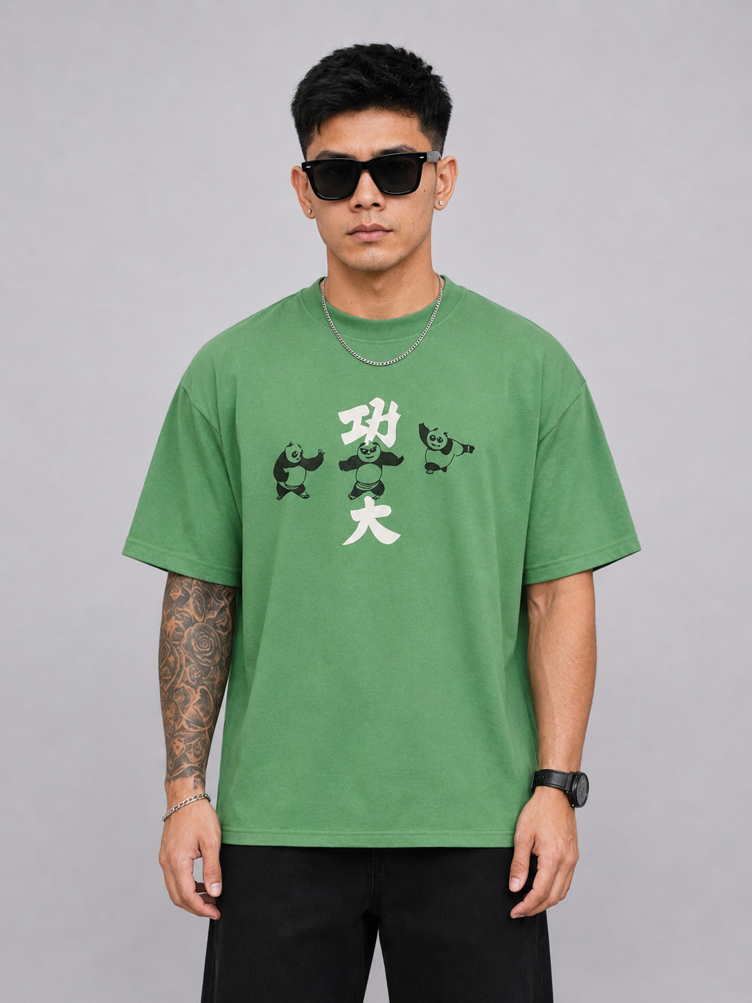 Pack of 2 Tshirts- (Pis-Panda & Moon Nasa)-Deal
