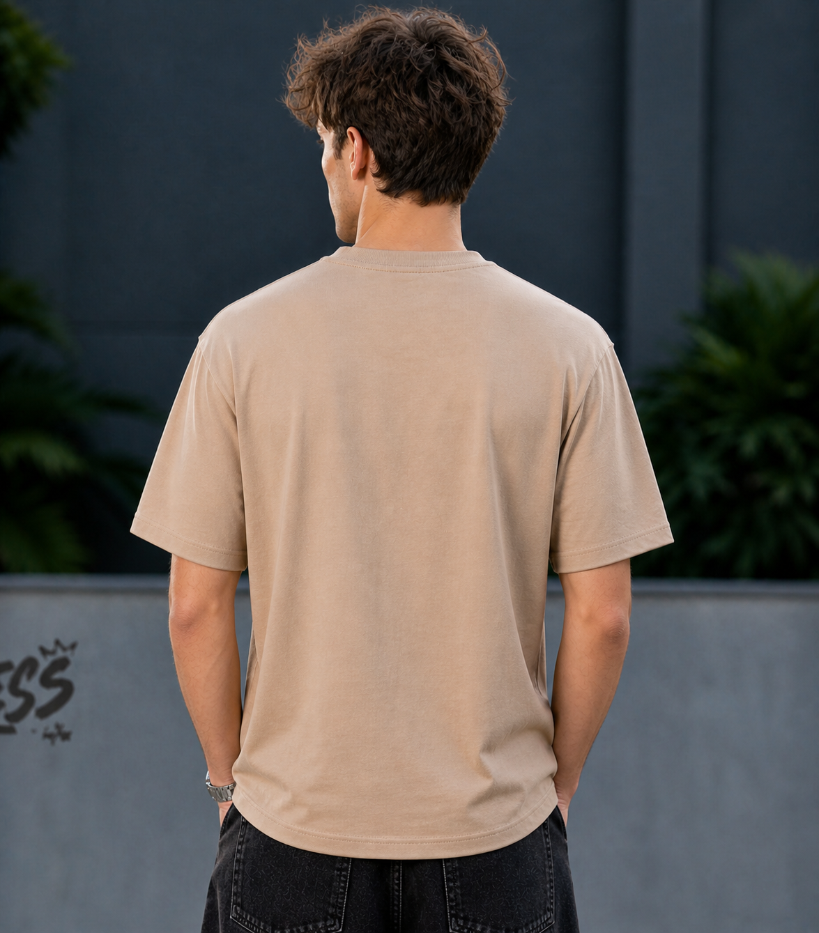 tshirt for men Beige _Ground