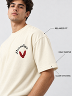 Pack Of 2 Tshirt {Grey Madness & Off_Paradise} - Deal