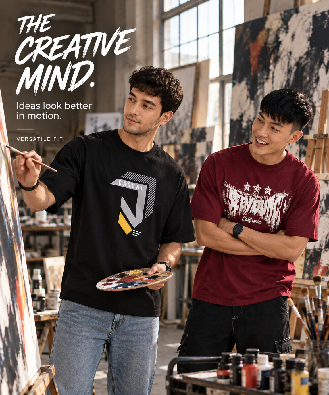 Pack of 2 T-shirt - Causal & Mar_California - Deal