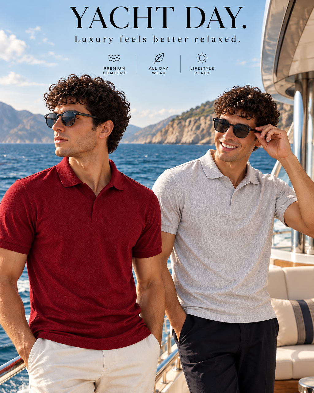 Pack of 2 Polo (Maroon & Light Grey)