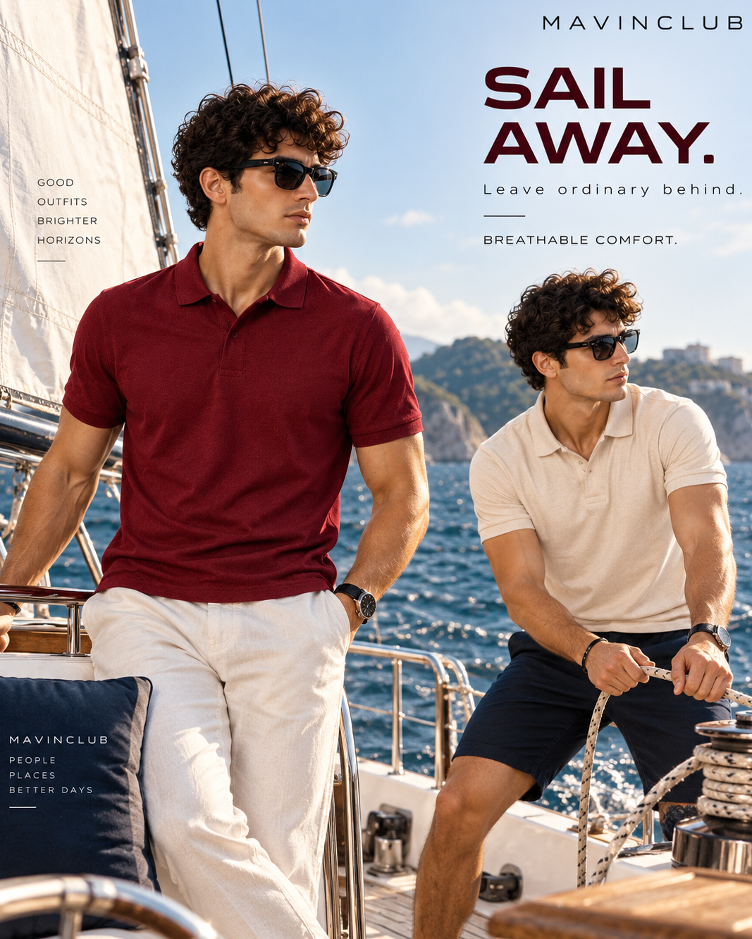 Pack of 2 Polo Tshirt (Maroon & OffWhite)