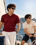 Pack of 2 Polo Tshirt (Maroon & OffWhite)