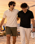 Pack of 2 Polo --- (Black & Off White)