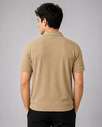 Polo Pack of 2 (Rib-Beige_Zipper & Rib-GreyBlack_Zipper)