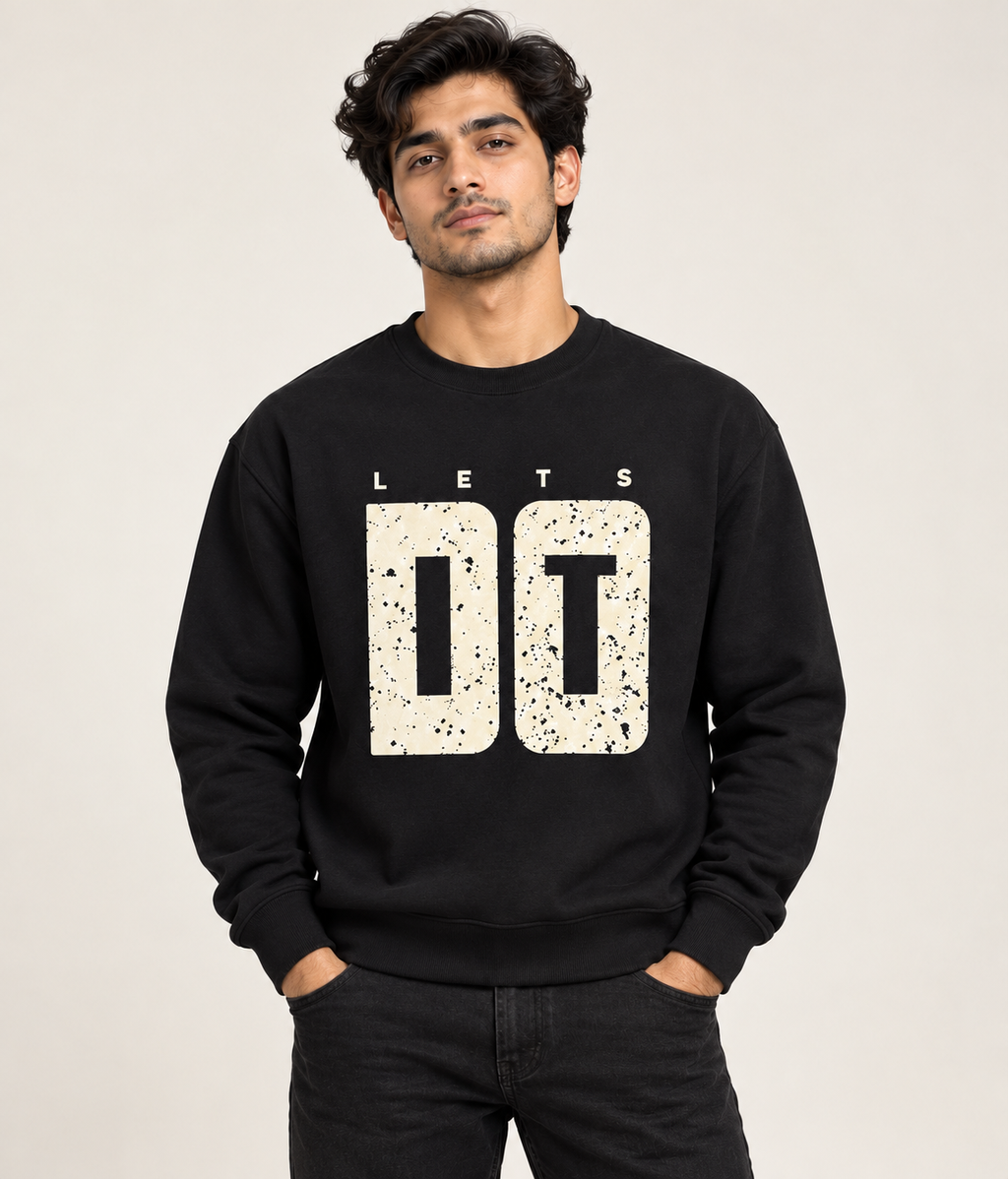 CRAZYBEE || Sweatshirt - Blk- DoItT SWS