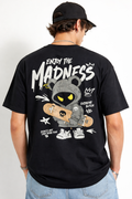 Black, Grey backprint t-shirt for men - MavinClub