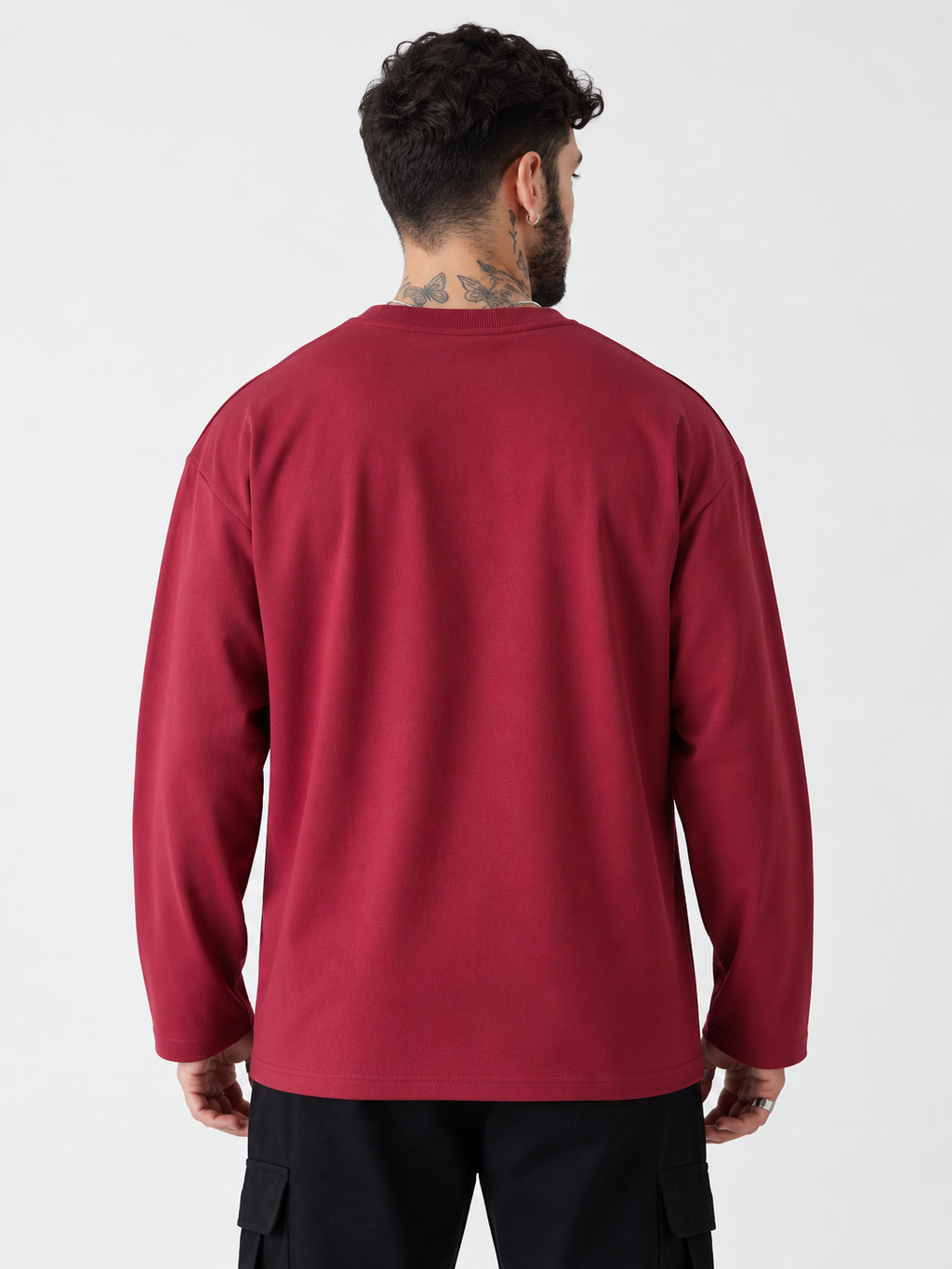 CRAZYBEE || FullSleeve Tshirt - Maroon