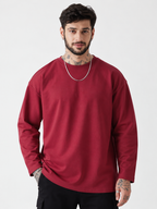 CRAZYBEE || FullSleeve Tshirt - Maroon