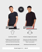 Oversized black, green t-shirt for men - MavinClub