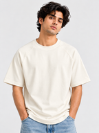 Pack of 2 Ranglan Sleeve Tshirt- Black + Off White
