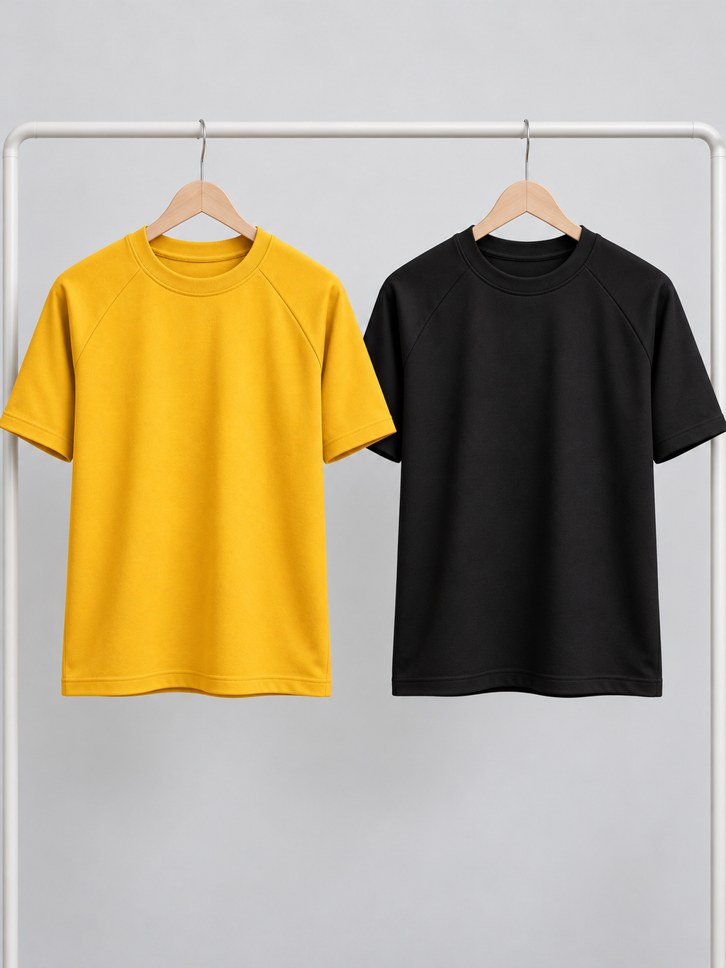 Crazybee || Pack of 2 Raglan -  Yellow + Black raglan