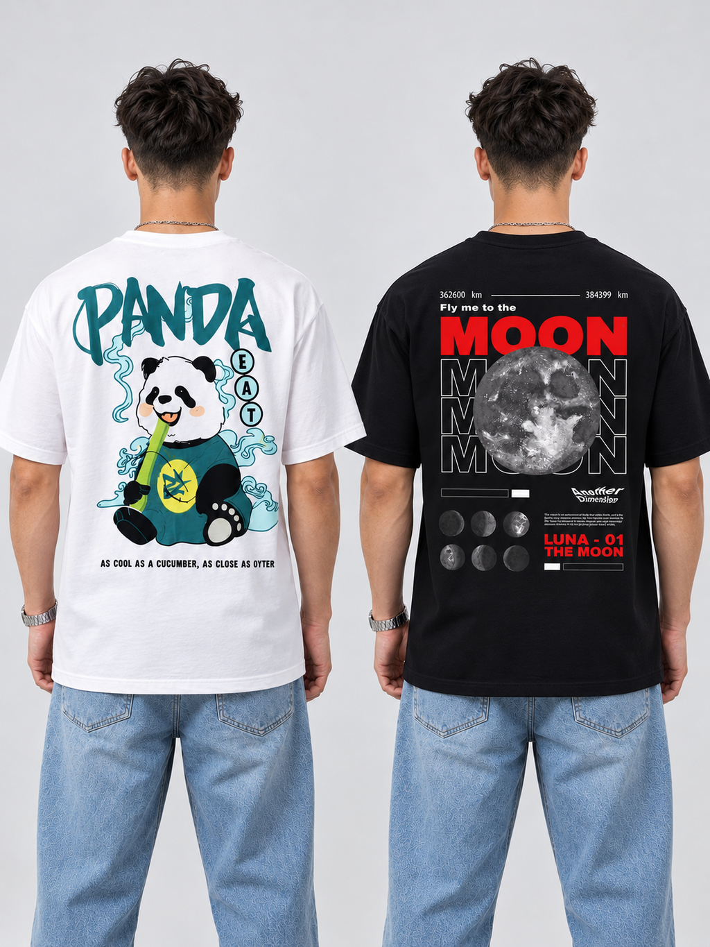 CRAZYBEE || PO2 - White Panda + Moon Nasa
