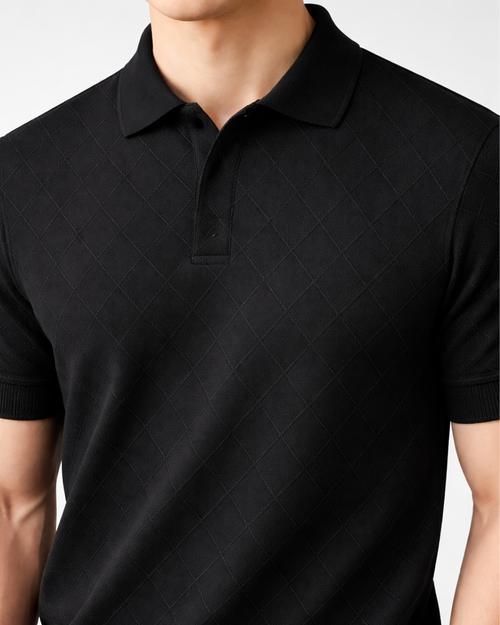 Men's Black polo t-shirt - MavinClub Crazybee