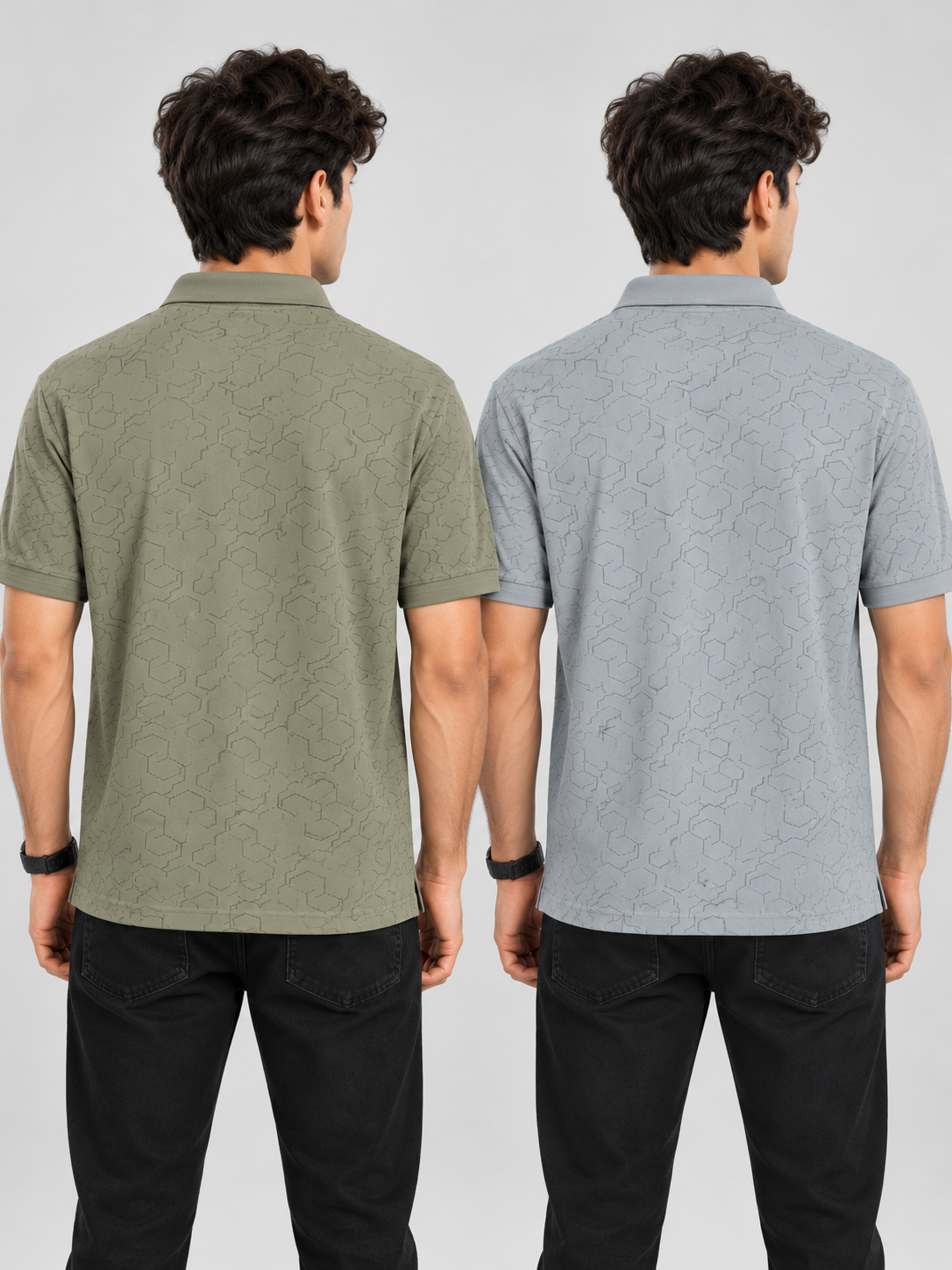 PACK OF 2 POLO - Hex_Olive & Hex_grey