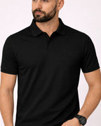 Men's Black polo t-shirt - MavinClub Crazybee